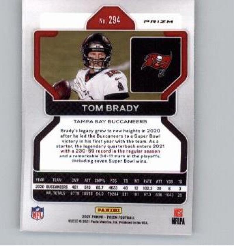 2021 Panini Prizm Prizm Green #294 Tom Brady Tampa Bay NM-MT Football