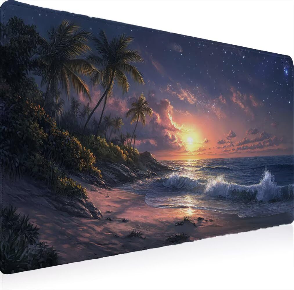 Podkładka pod mysz, podkładka pod mysz XXL 1200 x 600 podkładka pod mysz dla graczy, wodoodporna gumowa podstawa, duża podkładka pod mysz do gier na biurko zszyte krawędzie wodoodporna antypoślizgowa