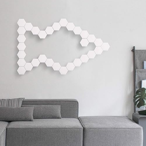 Miniatura 1 de QFFL Paneles de luz led inteligentes Touch Quantum Light USB a interfaz para conectar lámpara de pared hexagonal adecuado para leer en sala de estar