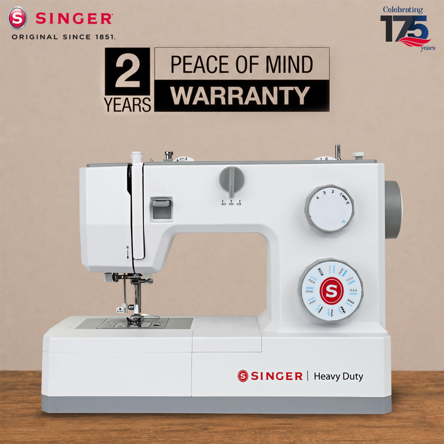 SINGER HD 4323 BLDC Sewing Machine Electric | 23 Built-In Stitches | 58 Stitch Functions | 1-Step Buttonhole | Adjustable Width (6mm) & Length | LED Light | Automatic Bobbin Winding | Easy Stitch Dial — Amazon image 7