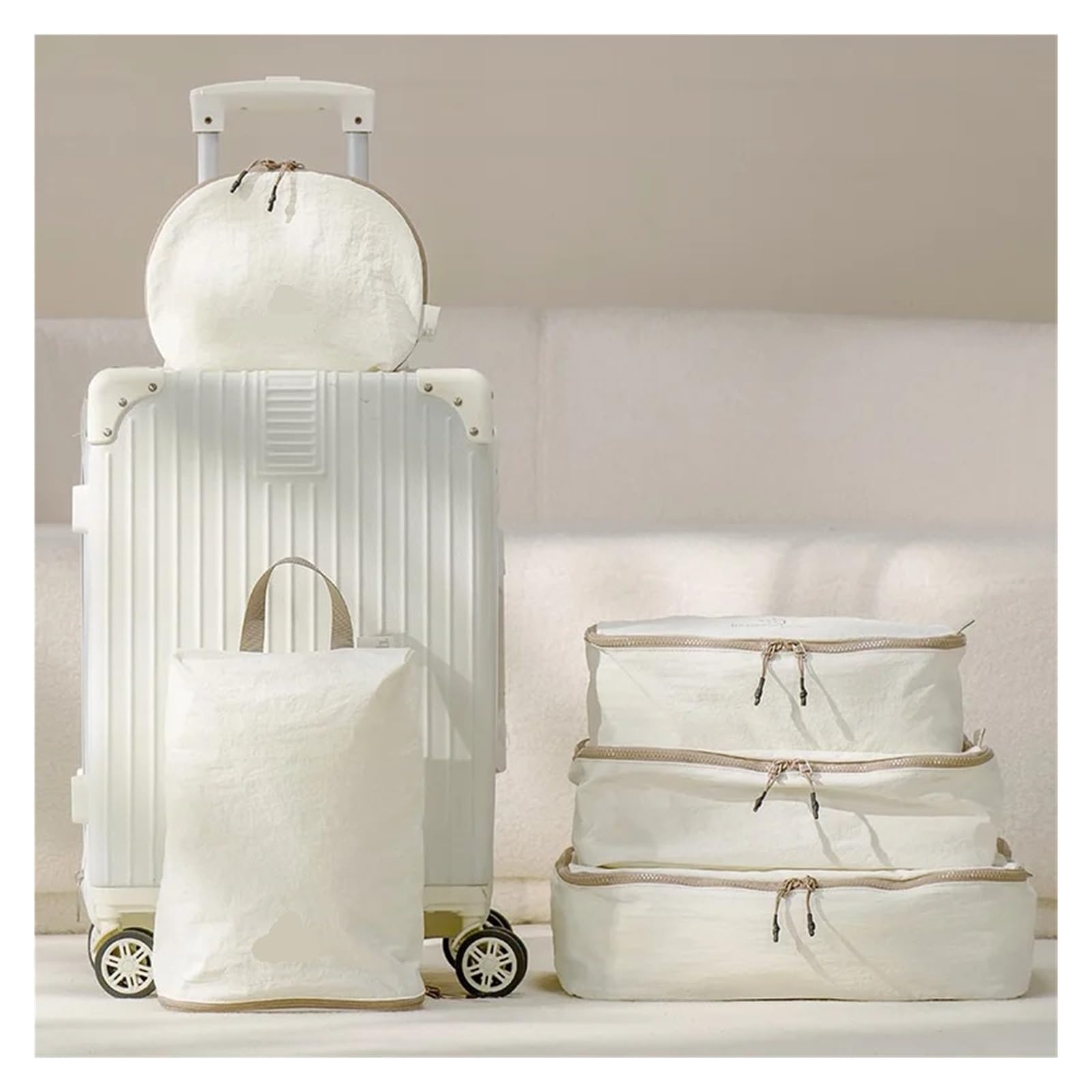 5 pezzi Borsa for vestiti da viaggio Biancheria intima Reggiseno Calzini Conservazione Organizzatore di cosmetici portatile Pieghevole grande capacità