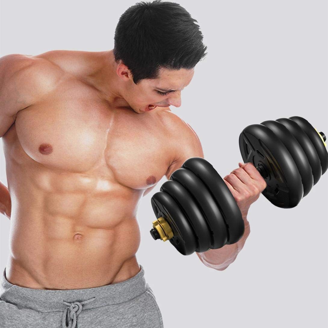 Einstellbare Gewichte Hantelset - Freie Gewichte mit Pleuel - Hantelgewicht für Bewegung & Fitness, Unisex Adult