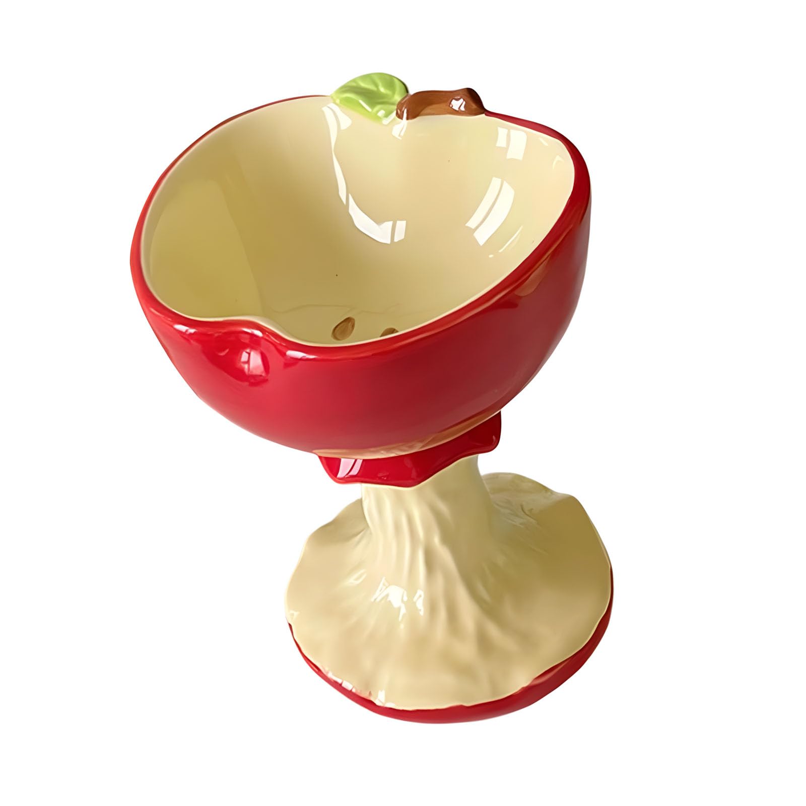 SHINLHUA Fruit Ceramic Dessert Cup Tall Base for Ice Cream Beverages 180ml Capacity Party Drinkware