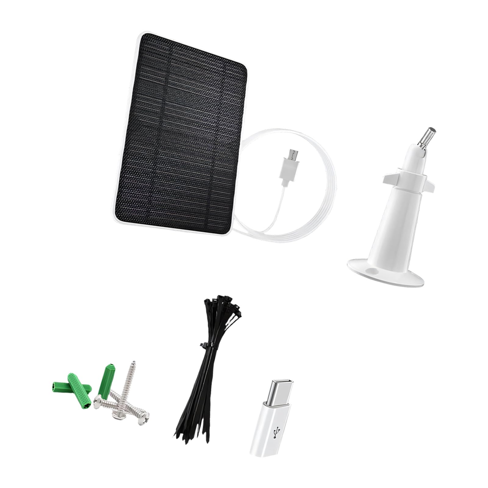 Elnwnnkc Multicolor Compact 5W Solar Charging Panel Works With Observation Device Sturdy Abs Construction Denial Tools Solar Panel Install