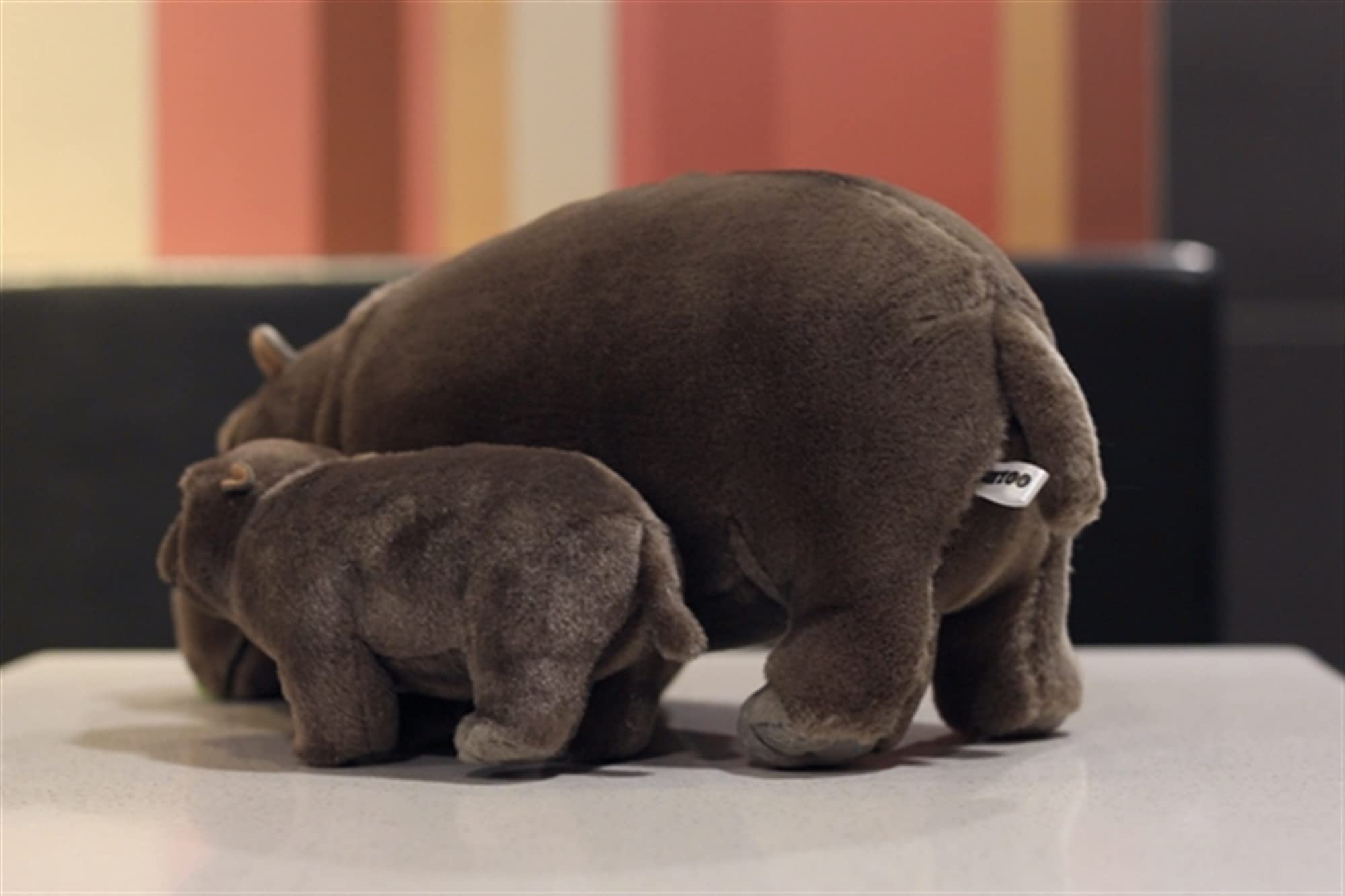 Amazon.co.jp: 12インチの生涯立っているカバぬいぐるみ動物のおもちゃ