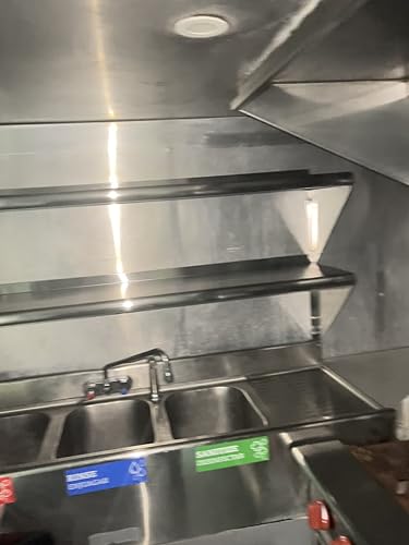 8.6" X 16" Stainless Steel Shelf, Wall Mounted Floating Shelving - View #10