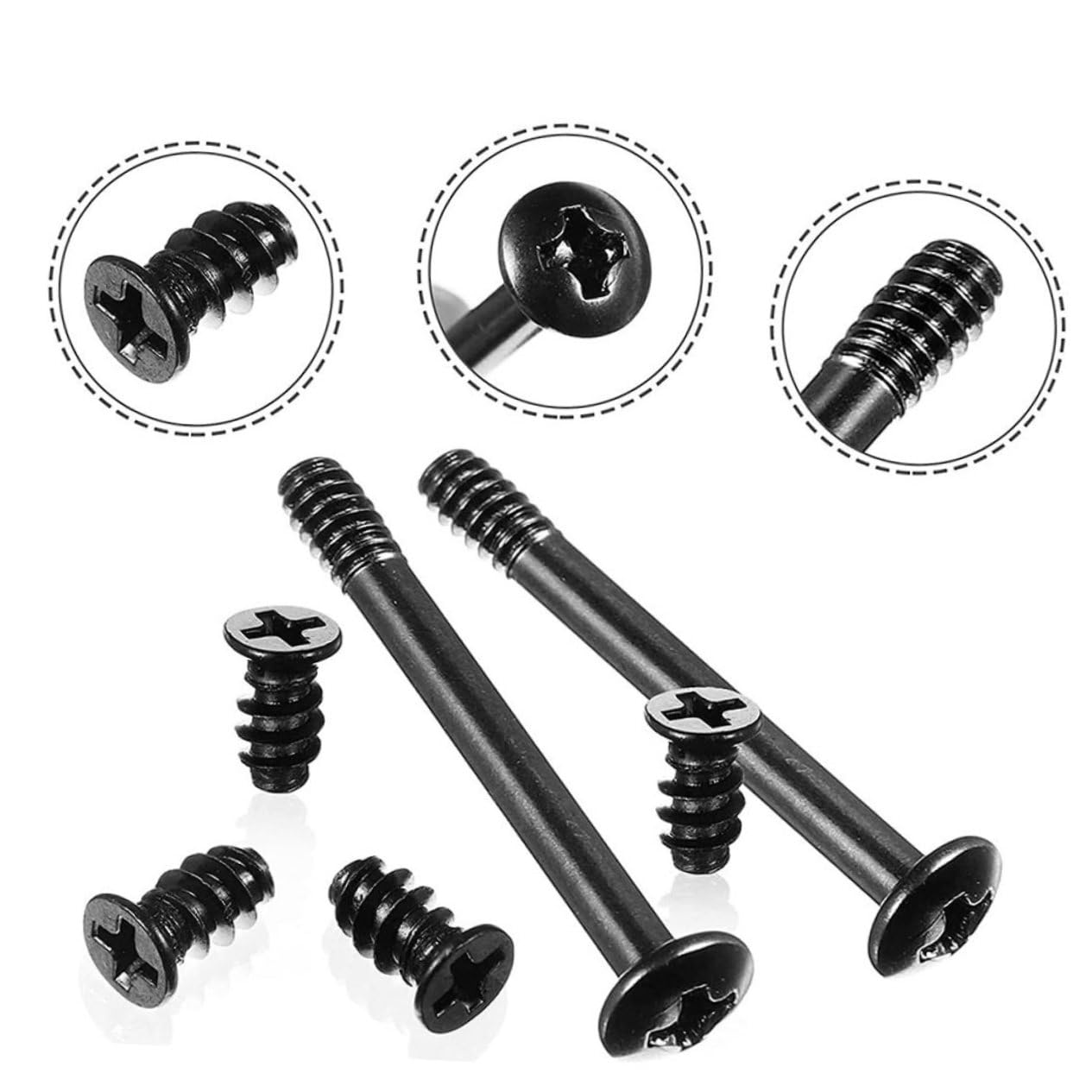 POPETPOP 1Set Case Fan Screw Easy to Install Cooling Fan Mount Screws for Computer Chassis Standard Countersunk Cross Head Kit for Upgrades and Repairs