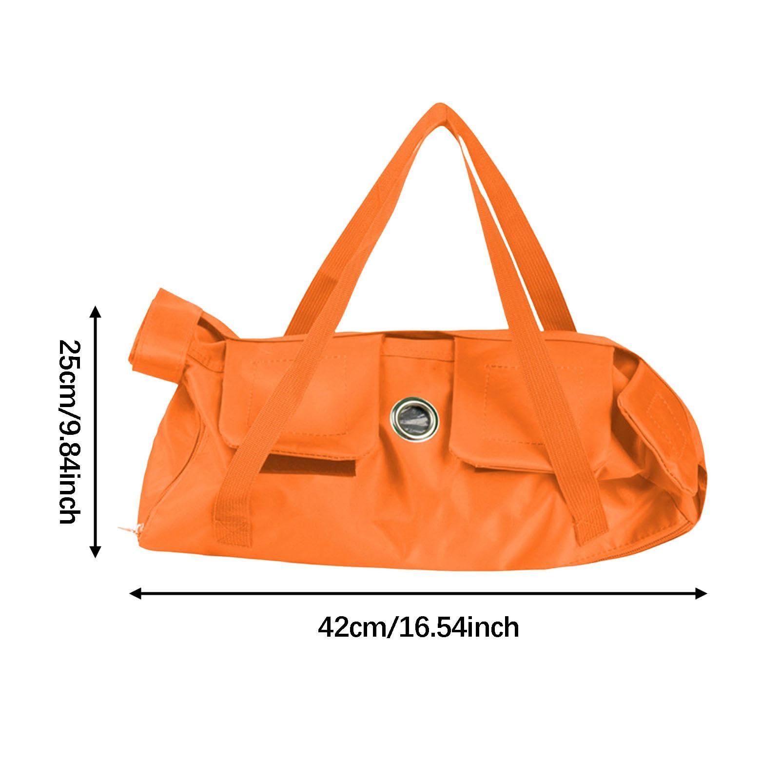Colcolo Sac de toilettage pour Chat Sac de Contention Anti-griffures Pratique pour l'entretien des Ongles, Orange 42cmx25cm M