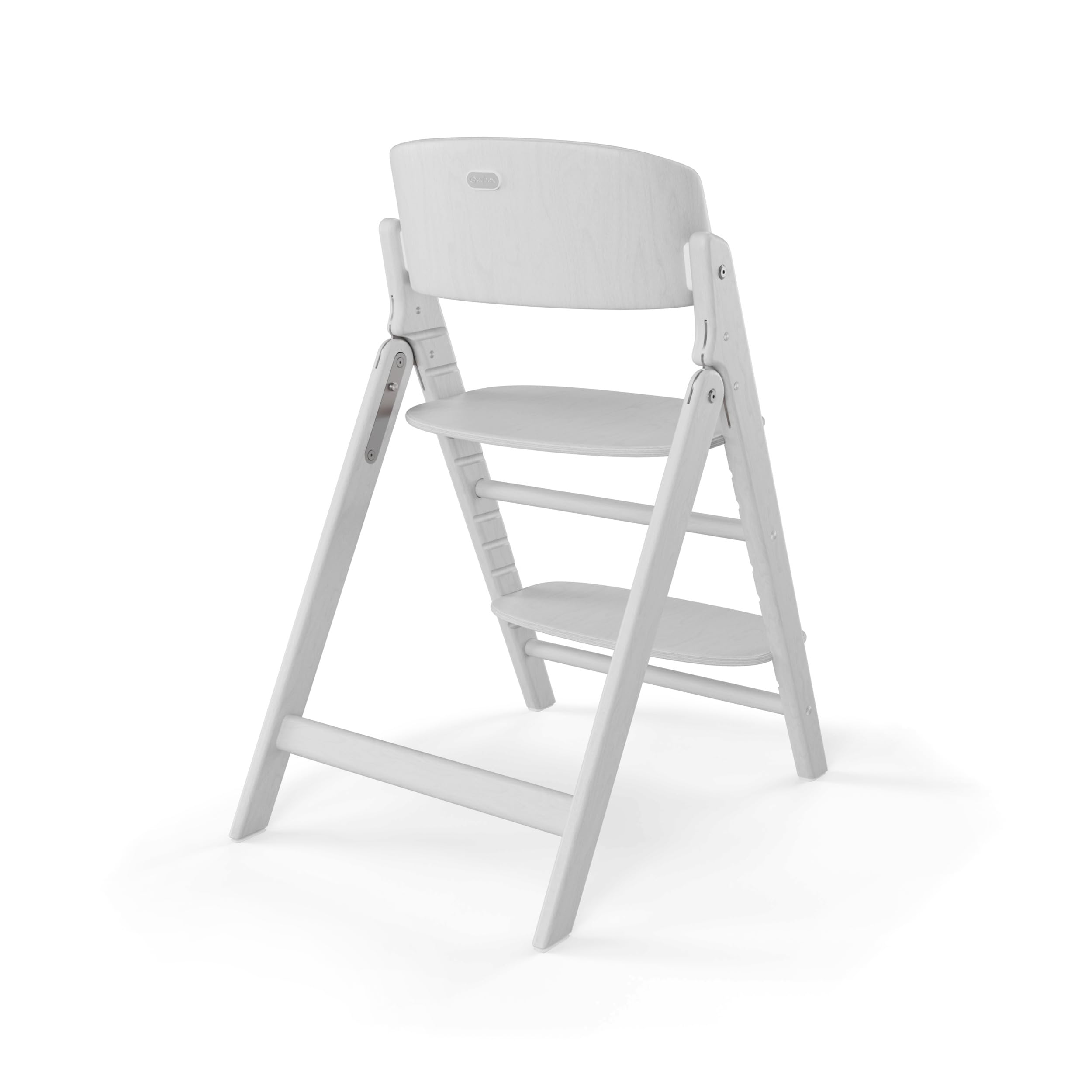 CYBEX Gold krzesełko do karmienia CLICK & FOLD Zestaw 3w1, Rośnie razem z dzieckiem, Może być używany od urodzenia przez osobne Złote gniazdko Leżaczka, drewno bukowe/plastik, All White