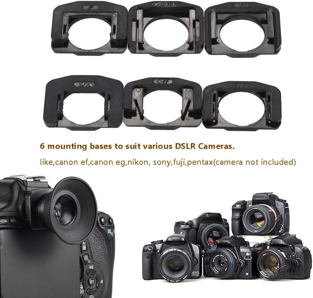 Mcoplus 1.08x-1.60x Zoom Viewfinder Eyepiece Magnifier for SNY NEX E Mount/Canon Nikon Pentax Olympus Fuji Samsung Sigma Minoltaz DSLR Camera