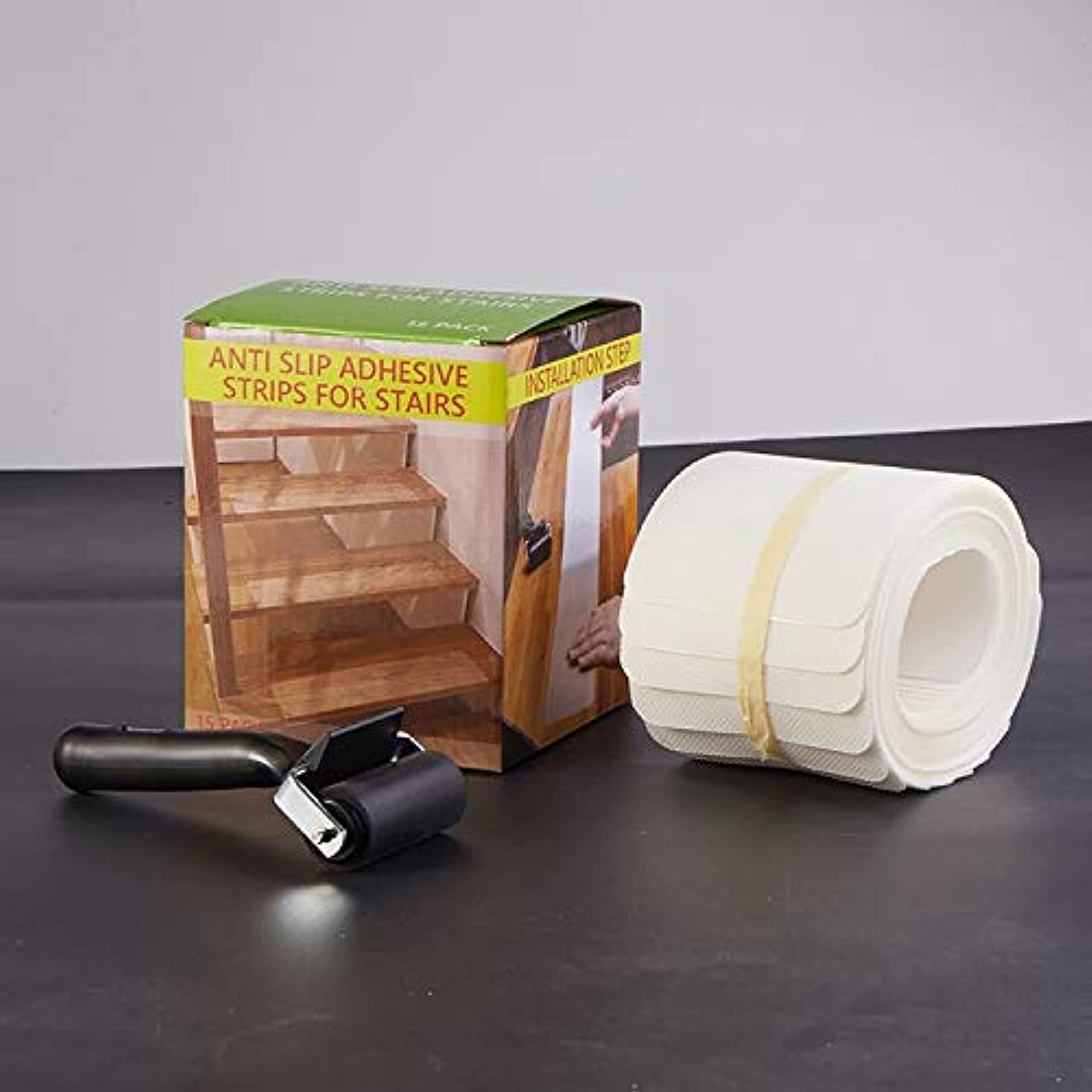 Rohos Waterproof Anti Slip Stair Strips (Pack of 15) Transparent