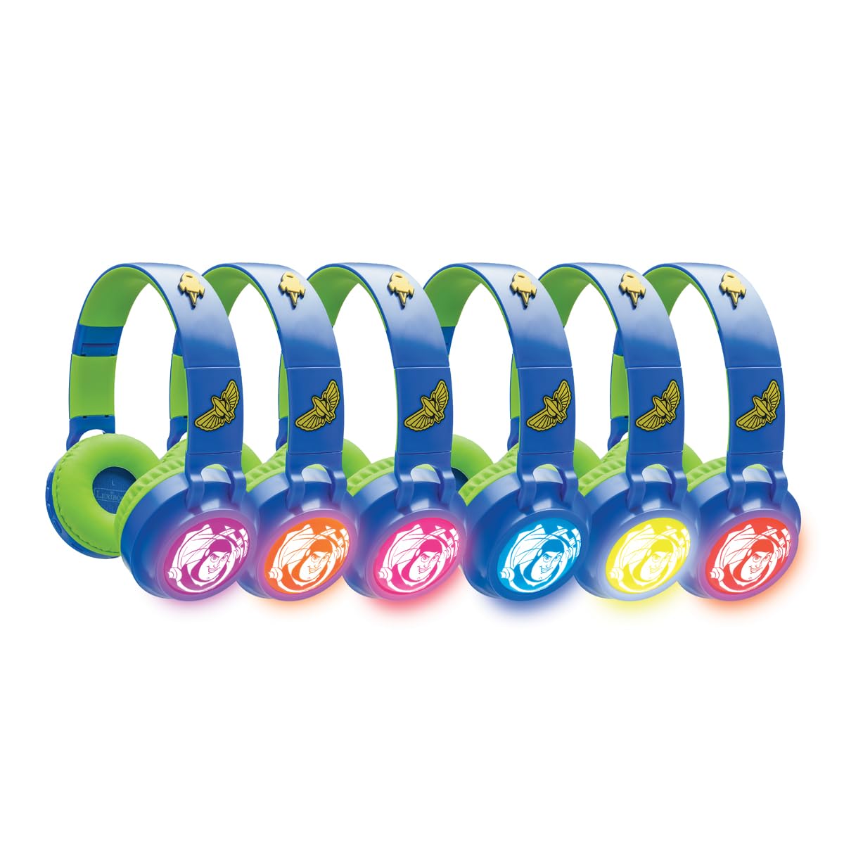 Lexibook, Toy Story Casque Bluetooth, HPBT015TS | 2-en-1 Bluetooth et filaire, design 3D, volume limité, Bleu