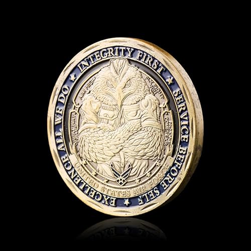 Miniatura 4 de U.S.AF Valores fundamentales Fuerza Aérea Desafío Militar Moneda Colector