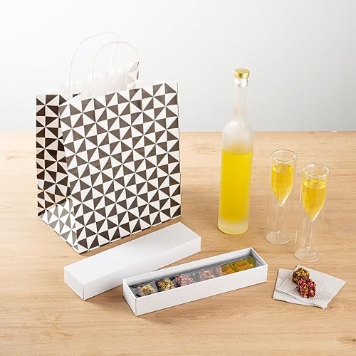 Miniatura 3 de Restaurantware Sweet Vision - Cajas rectangulares de dulces de 10.6 x 2.8 x 1.6 pulgadas, 10 cajas de regalo desechables para panadería, 6