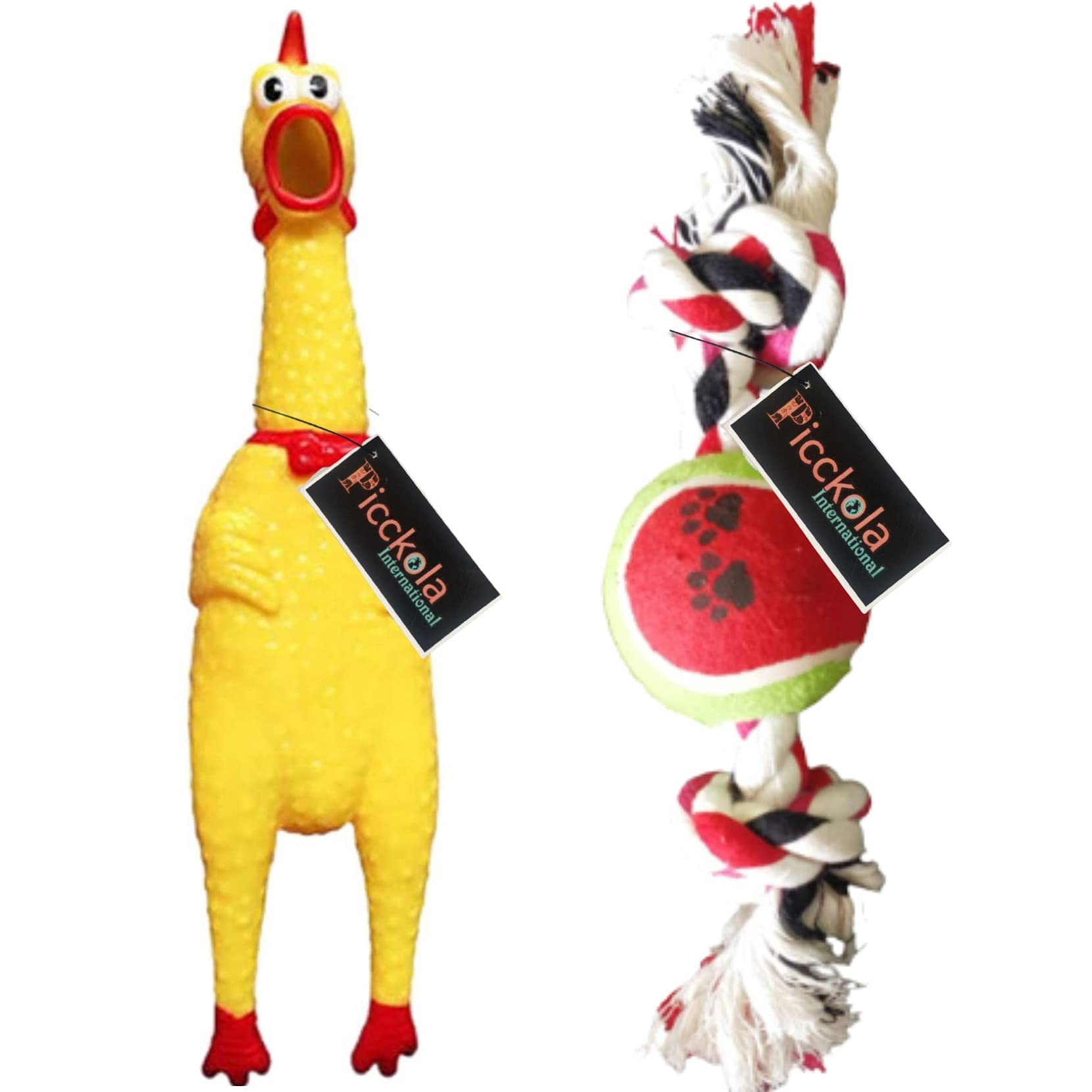 See full amazon price history chart for Picckola International Screaming Rubber Chicken Pet Dog Squeaker Chew Toy All Small and Medium Breed Dogs (Large, Yellow) with Free Two Knotted Rope Toy for Dogs (Color May Vary) Picckola International Screaming Rubber Chicken Pet Dog Squeaker Chew Toy All Small and Medium Breed Dogs (Large, Yellow) with Free Two Knotted Rope Toy for Dogs (Color May Vary) (B09C2LLQP8) Amazon Price History, Amazon Price Tracker