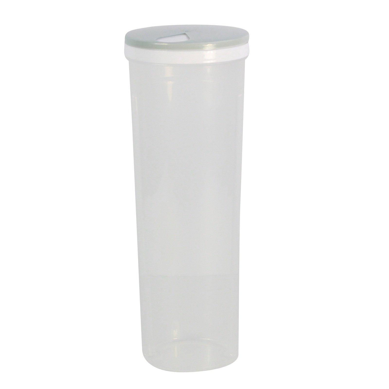 Dispenser per Pasta in Plastica Trasparente con Coperchio Rotante Grigio, 28,6 cm