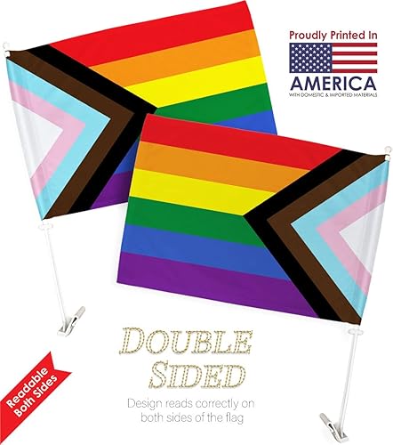 Miniatura 7 de Bandera palestina de coche progreso arco iris bandera de Palestina para Carros auto pequeños regalos decoración Palestina 12 x 18 pulgadas clip