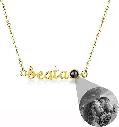 Personalized Photo Projection Necklace 