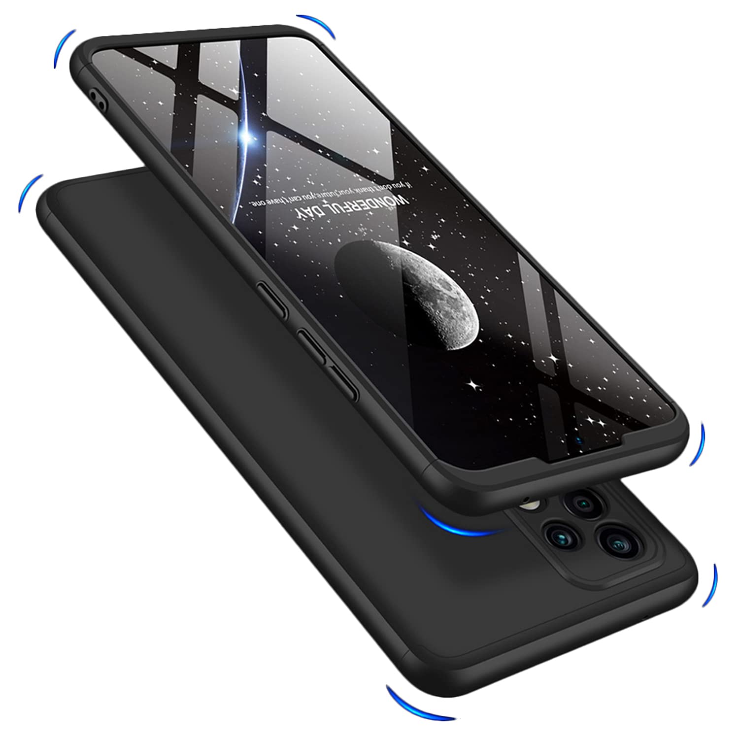 KAPA Polycarbonate Double Dip Full 360 Protection Back Case Cover for Samsung Galaxy A72, Black (B097ZH6WHM) Amazon Price History, Amazon Price Tracker
