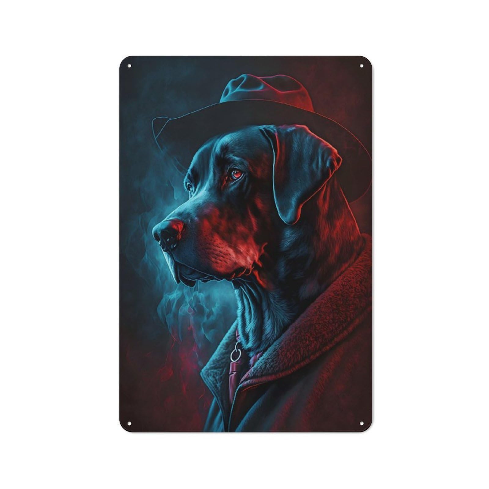 Junmoney Canine Crime Solver Retro Tin Sign 30X20cm For Lounge Or Reading Corner, Gift For Lounge Decor Fans During The Christmas Season