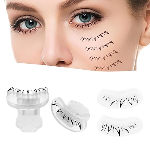 2 herramientas de sellos de pestañas, sello de pestañas inferiores, herramienta de maquillaje de ojos, extensiones de pestañas inferiores de