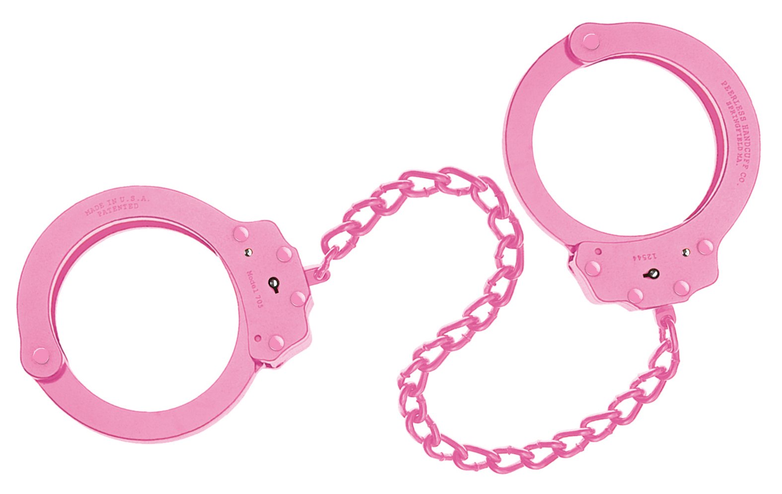 Peerless Handcuff Company PR-4743P 753C Leg Iron Color Pink 15 Inch Chain