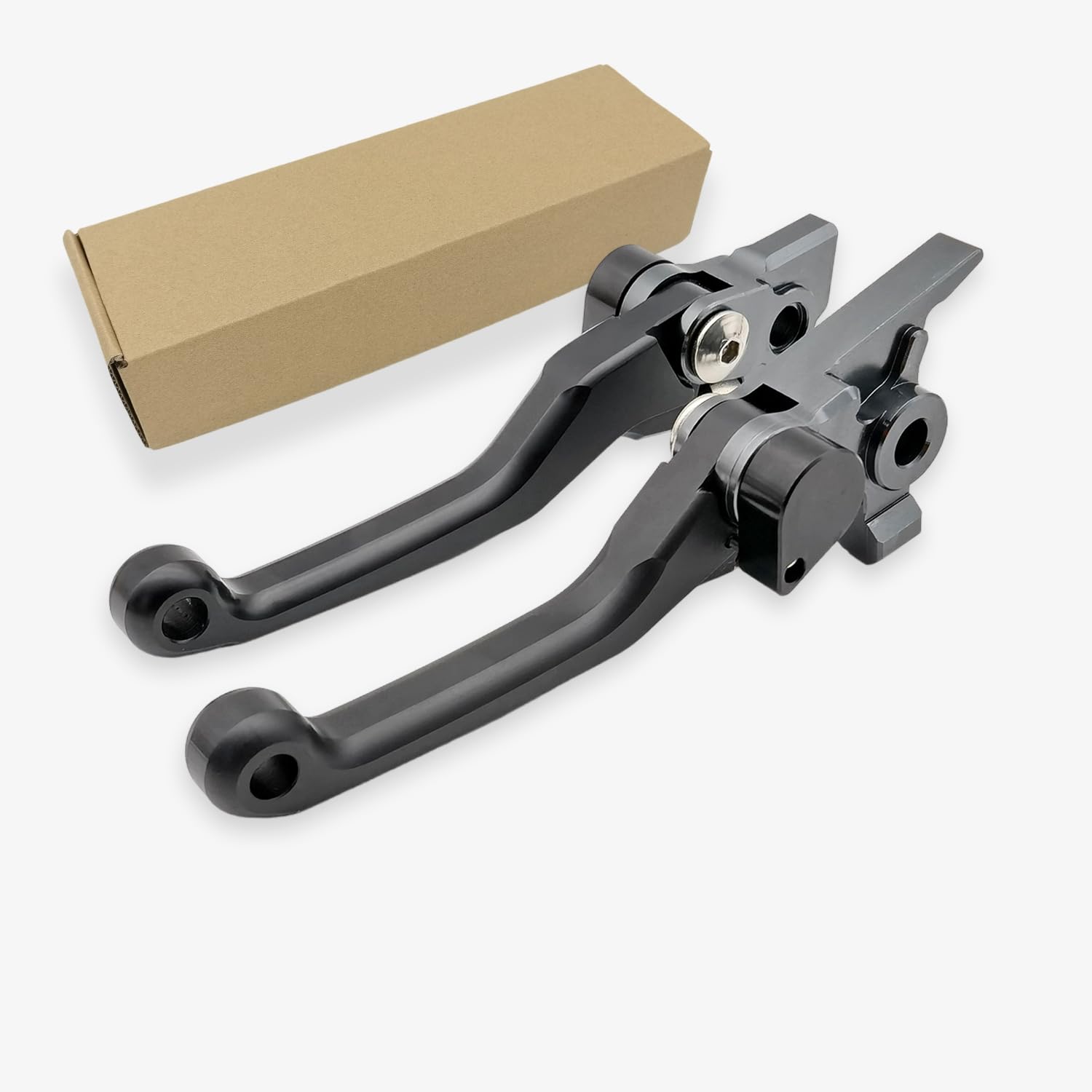 Pivot Brake & Clutch Levers for KTM 250 350 450 500 SXF XCF SX EXC-F 2014-2023 (Black)