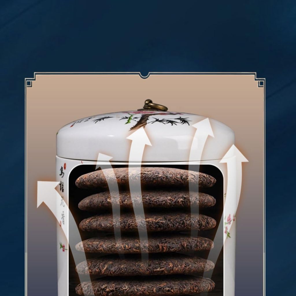 Organizador De Bolsitas De Té, Recipiente De Cerámica Grande para Guardar Té, Tarro De Té Sellado para El Hogar, Tarro De Almacenamiento De Té Suelto con Tapa, Organizad