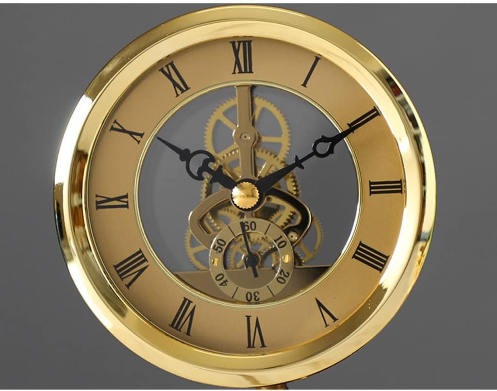 Table Clock Fashion Desk Clock Living Room Home Silent Creative Bird Desktop Ornaments Desk Clock Bedroom Retro Light Luxury Desktop Clocks Shelf Clock