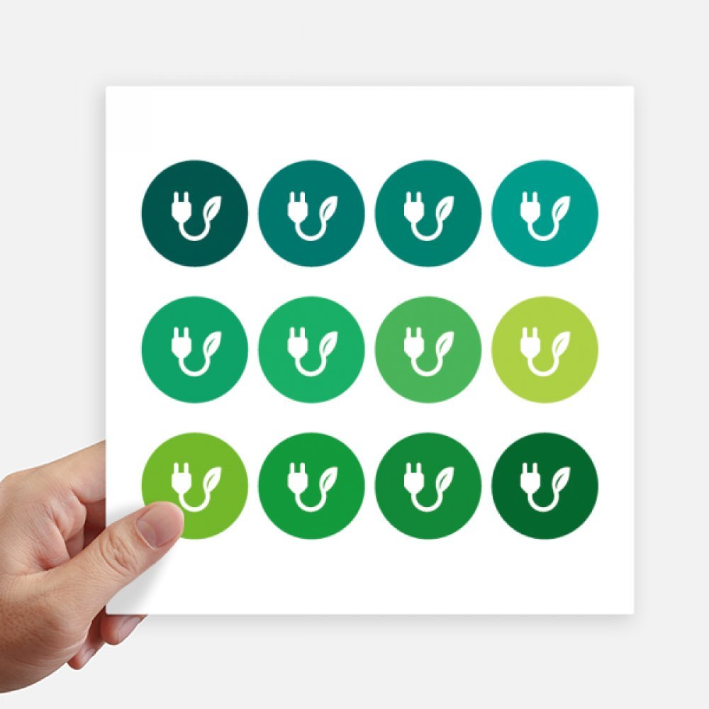 Sticker feuille verte pour valise et motobike au style voyageur naturel