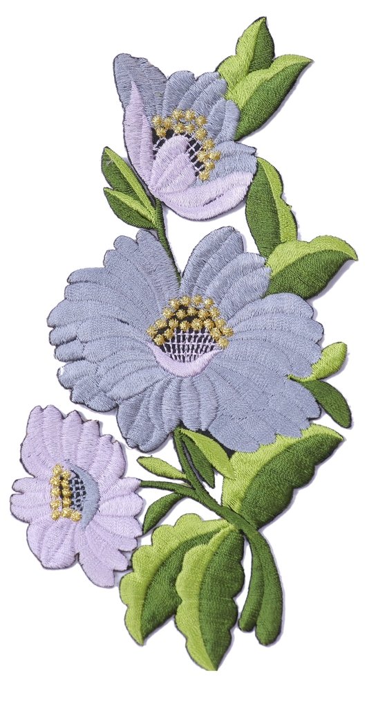 CENPEK 8 toppe con fiori di rosa, in tessuto, ricamate, da cucire, per vestiti, distintivi, tessuti, applique, colore rosso