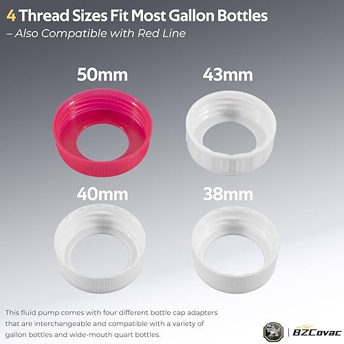 Miniatura 5 de Bomba de transferencia de aceite manual de 30 cc para botellas de galón y botellas de cuarto de galón de boca ancha - Transfiere aceite de