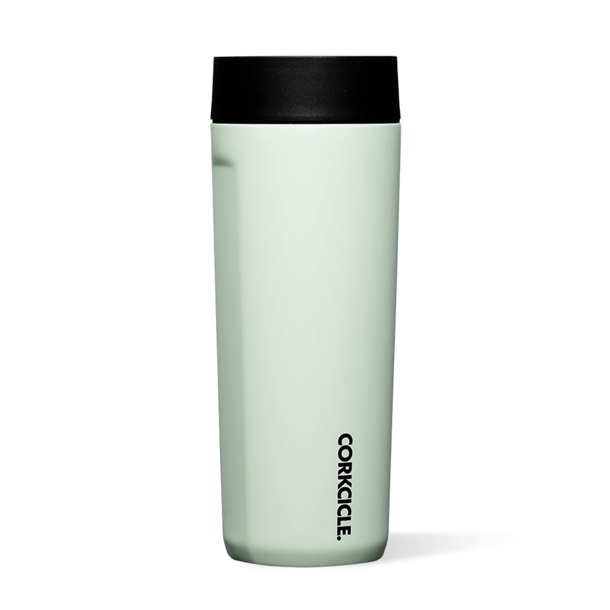 Corkcicle Commuter Cup Travel Mug - Insulated Coffee Mug with Lid - Keeps Drinks Cold 18 Hours - 360° Spill-Proof Sip Lid - Holiday Gift - Great for Gifting Warmth - 17 oz - Sage Mist