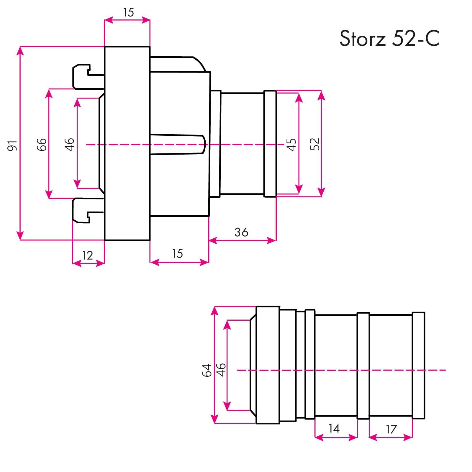 EBERTH Manguera plana con acoplamiento Storz 52-C, longitud de 20 m, diámetro de 2 pulgadas, manguera de tejido, manguera industrial, manguera de agua, manguera de bomba, manguera de jardín