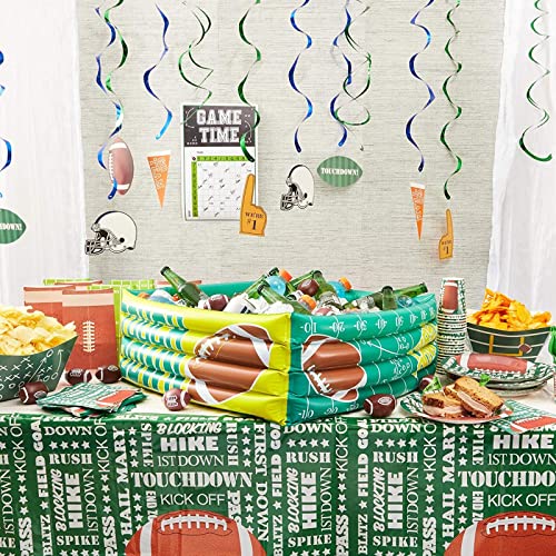 30-Count Hanging Decorations - Football Party Supplies, Hanging Whirl Streamers, Football Game Day Decorations, Sports-Themed Party Decor, Includes 15 Assorted Cutouts, 36.5 To 38.5 Inches In Length #TOP1