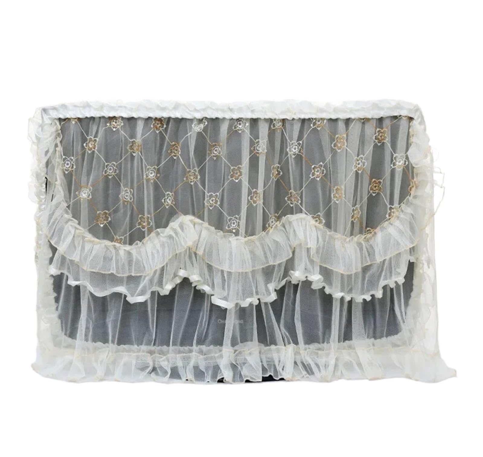 Monitor Cover Home Textile Delicate Television Dustproof Covers Screen Protector Hanging TV Dust Cover Wall Mounted(Color2)