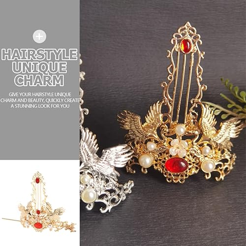 Miniatura 6 de Beaupretty Hanfu - Juego de horquillas de pelo chino, coronet Hanfu, tocado de pelo de estilo clásico tradicional, joyería para mujeres y niñas