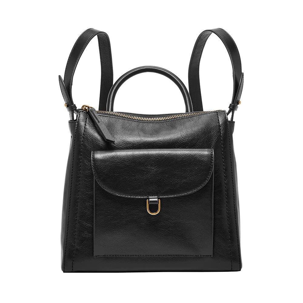 Fossil Women's Parker backpack, 25.4 cm L x 10.16 cm W x 23.50 cm H, black, One size