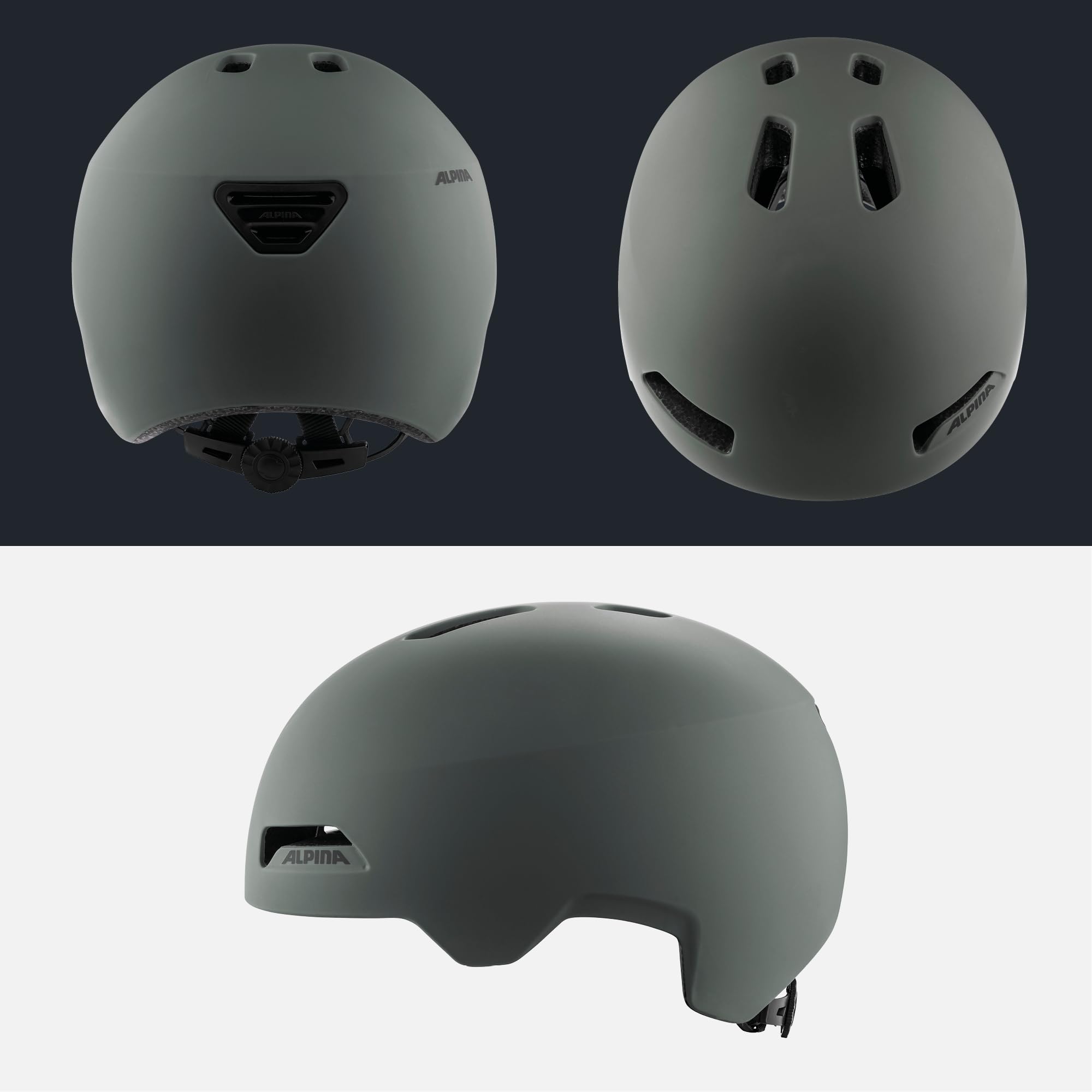 Alpina HAARLEM - Robuster, sicherer und Individuell Anpassbarer & Leichter Urban Fahrradhelm Für Erwachsene