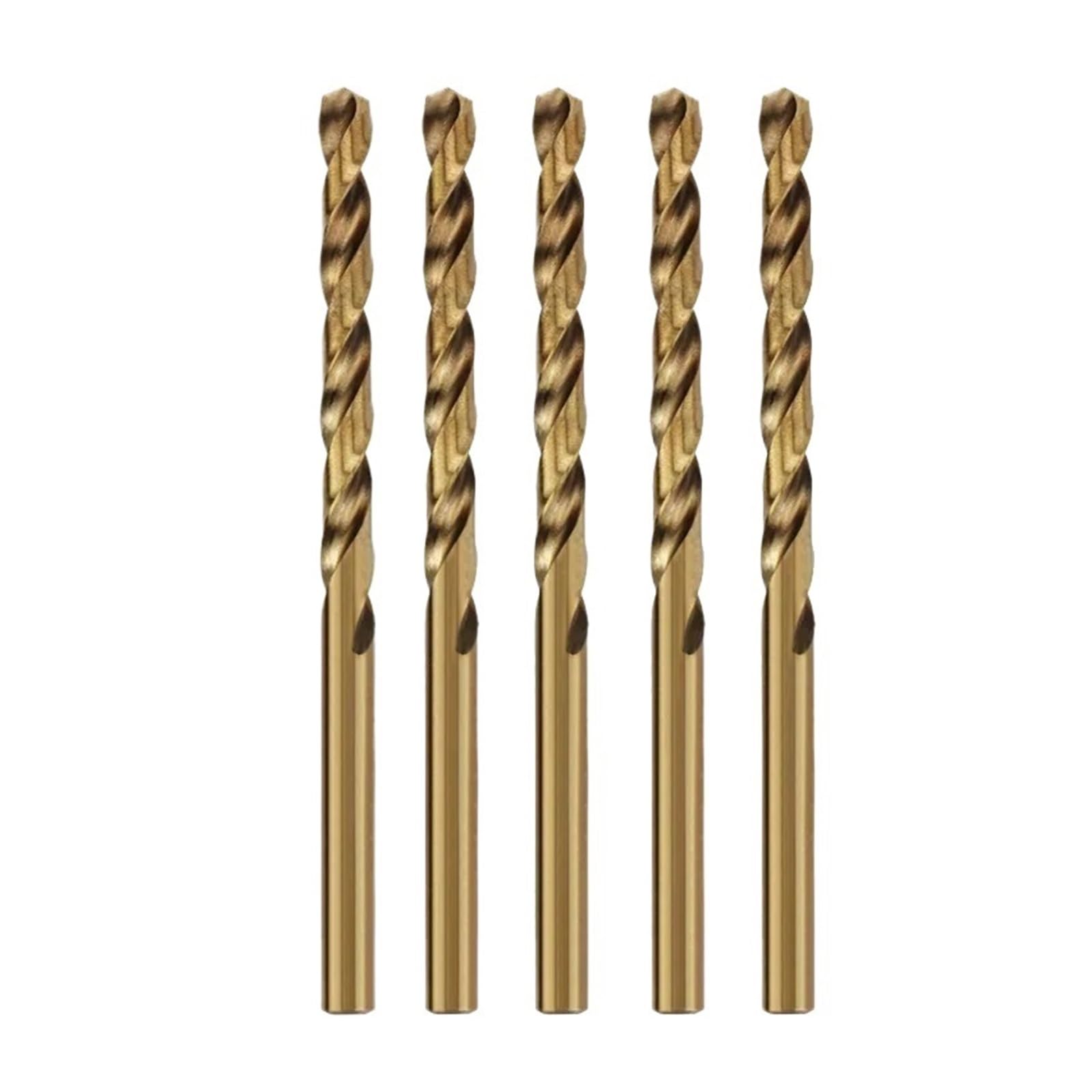Zestaw 5 wierteł spiralnych HSS M35 z kobaltem do metalu i stali nierdzewnej, akcesoria do narzędzi wiertniczych ze stali szybkotnącej(2.9mm)