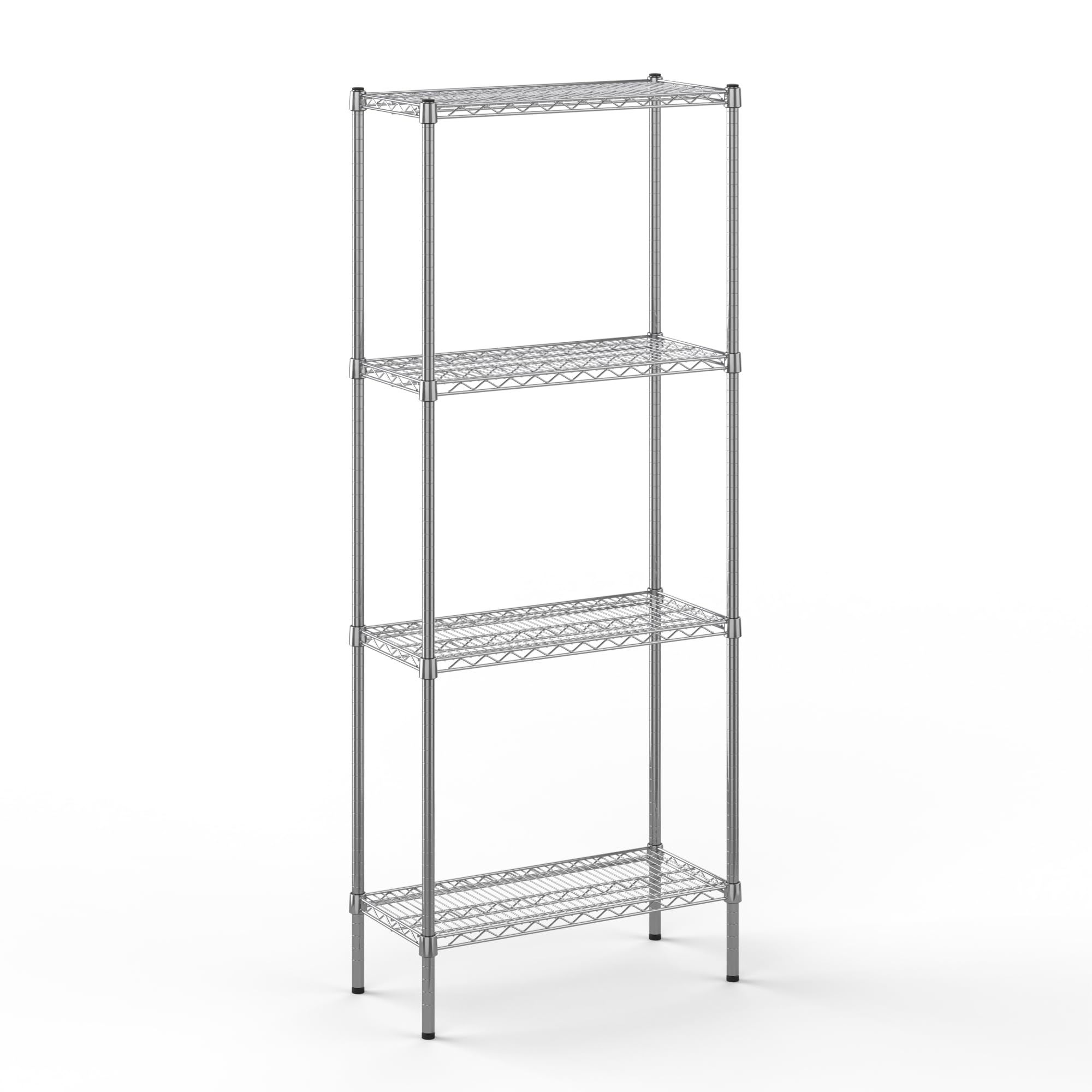 14" Deep x 30" Wide x 74" Height Wire Shelving Kit | 4-Tier | NSF Commercial Storage Rack Unit
