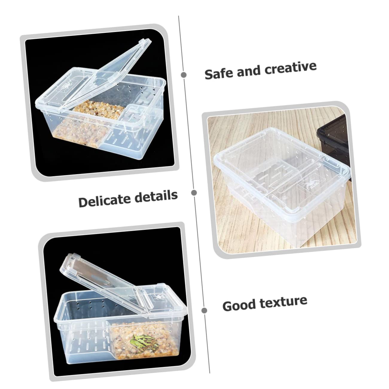 Didiseaon Turtle Tank Aquarium con Piattaforma e Rampa in Plastico | Area Riposo e Alimentazione, Osservazione Quotidiana, per Tartaruga e Testuggine