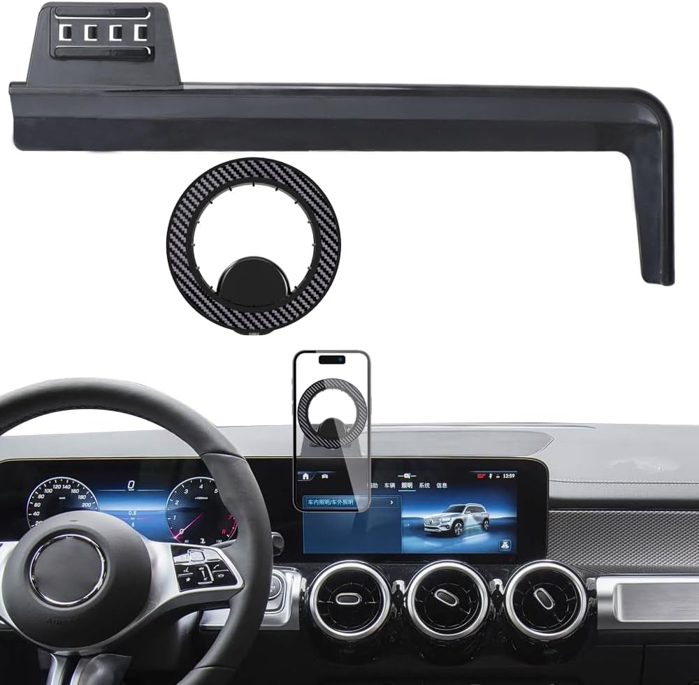 Car Magnetic Phone Holder for Mercedes Benz CLA 2020-2025/ GLA 2021-2026/ GLB 2020-2026/ EQB 2022-2025 Auto Accessories Best Cellphone Mount Navigation Charging Mobile Cradle Cell Phones Screen Stand