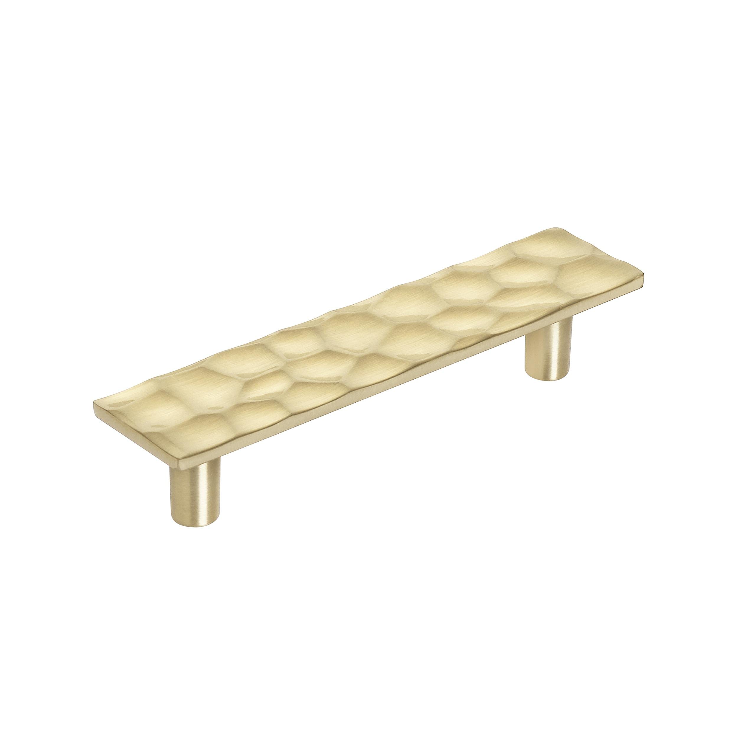 Amerock Kamari 3-3/4 in (96 mm) Center-to-Center Golden Champagne Cabinet Pull, 3-3/4 inch (96mm) Center-to-Center