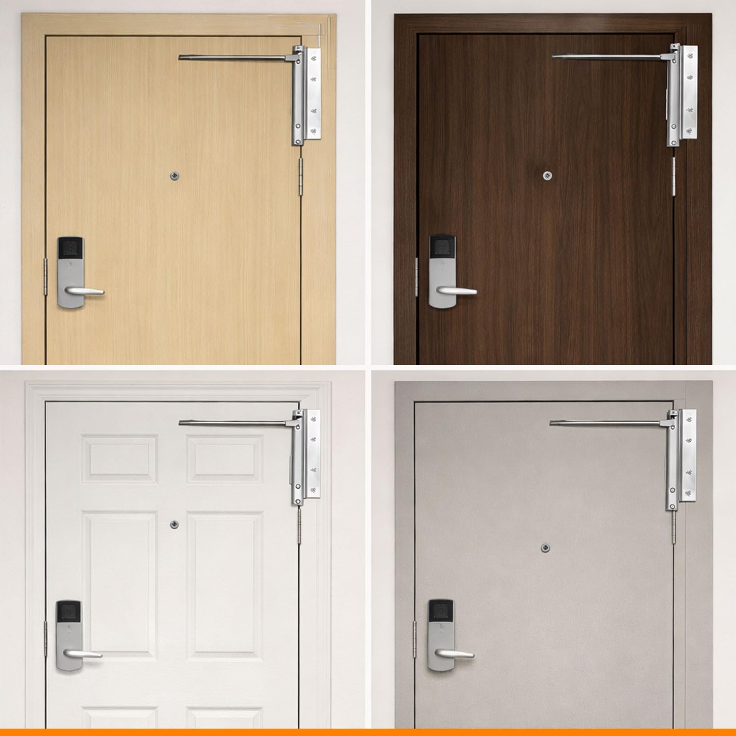 VOLO Spring Door Closer Stainless Steel | Automatic Door Closing for Wooden, Residential & Commercial Doors | Durable Fitting Set Included | Pack of 1 — Amazon image 9