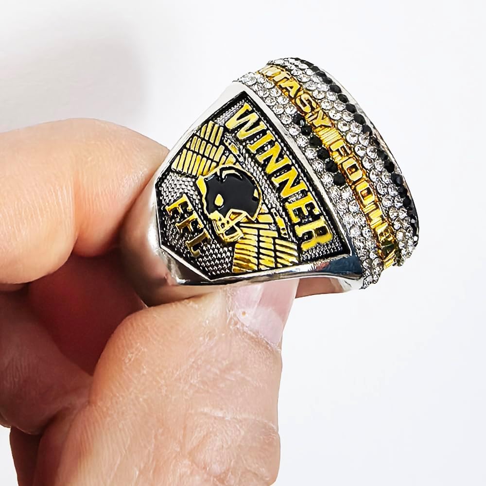 2025 Fantasy Football Championship Ring Award Prize Trophy Sports Winner FFL Champion Ring