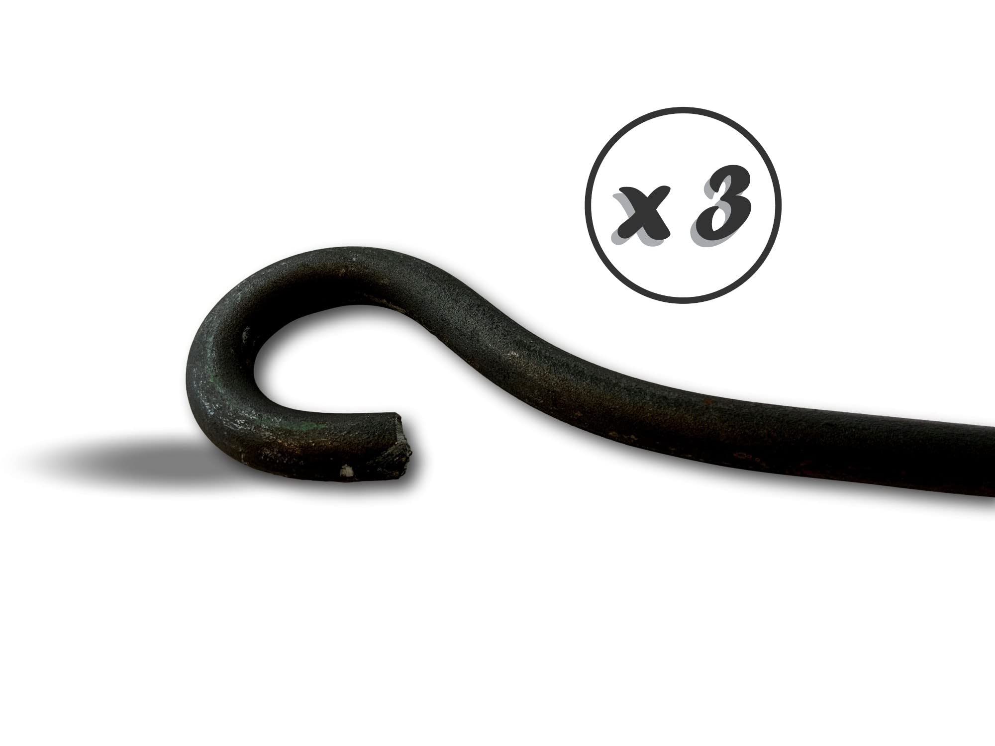 Herbata mieszadła model stali kutej 66 cm | Zestaw 3 sztuk | Akcesoria do pielęgnacji pieca na drewno grill kocioł kominkowy | Do węgla drzewnego | Ogień podnieś ożywienie | Kibros CHTISO66x3