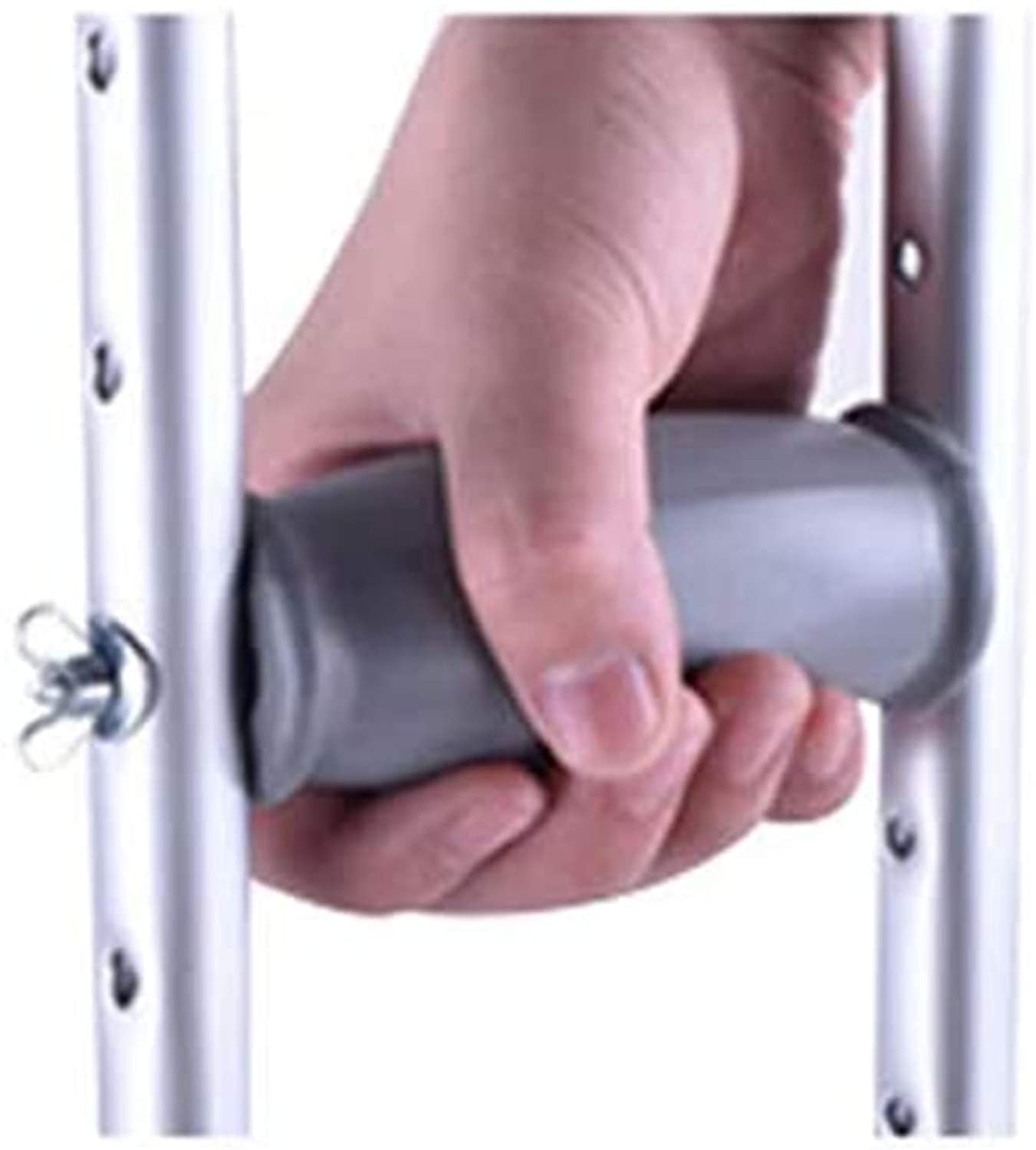 Muletas para adultos Muletas de aluminio portátiles para las axilas Muletas para las axilas Persona discapacitada con muletas Bastón Bastón telescópico - Un par ideal para viajes o trabajo