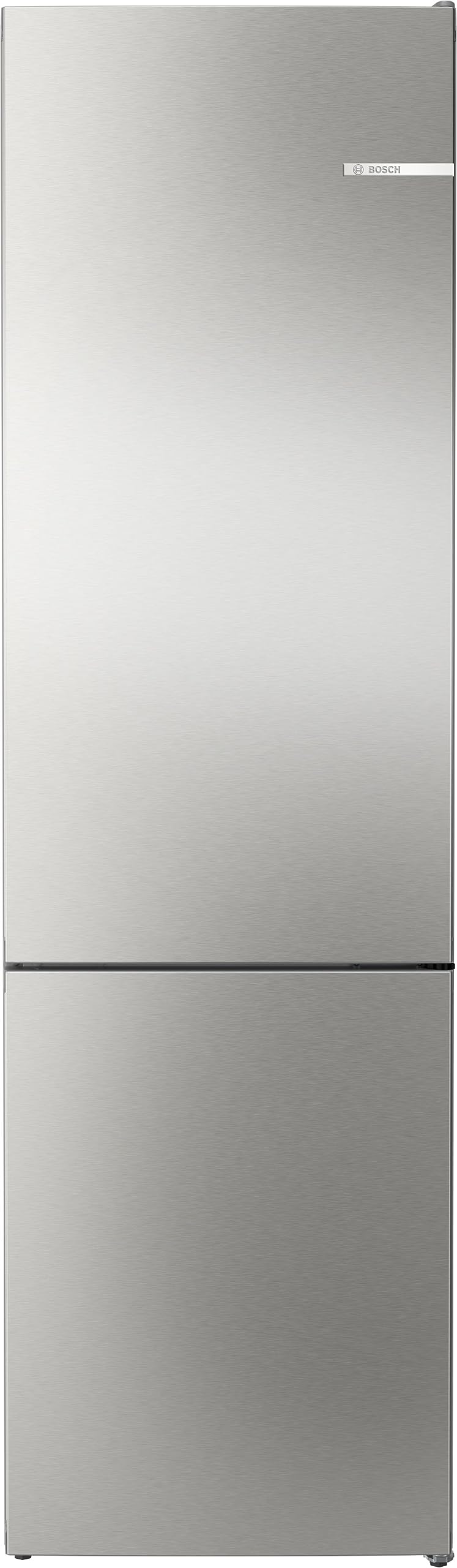 Bosch KGN392ICF Serie 4 Frigorifero Congelatore, 203 x 60 cm, raffreddamento da 260 L e congelatore da 103 l, VitaFresh XXL < 0 °C>, No Frost, Pannello posteriore lucido con Multi Airflow, Perfect Fit