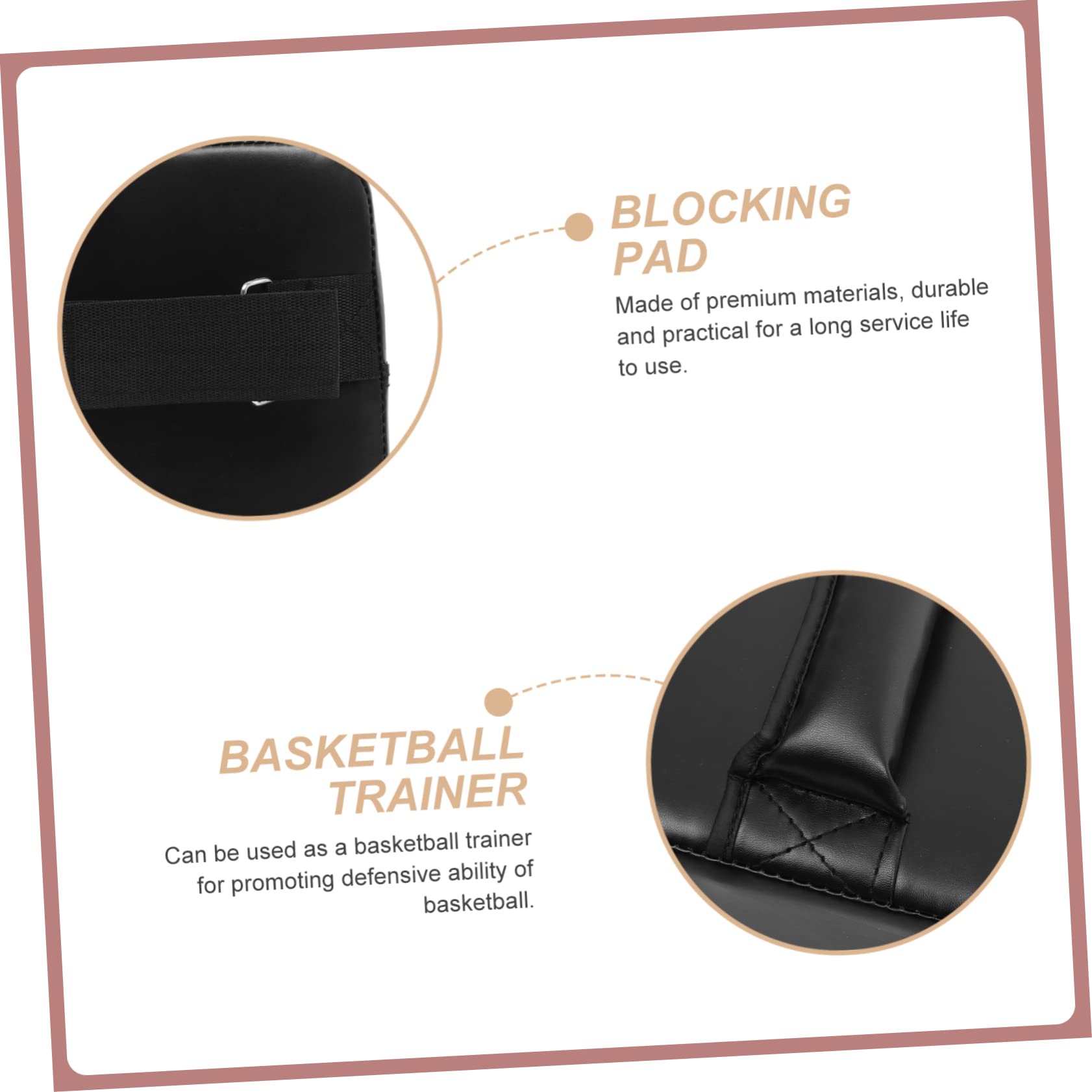Sosoport Cuscino Blocco Basket in PU Leather e Schiuma per Allenamento Professionale